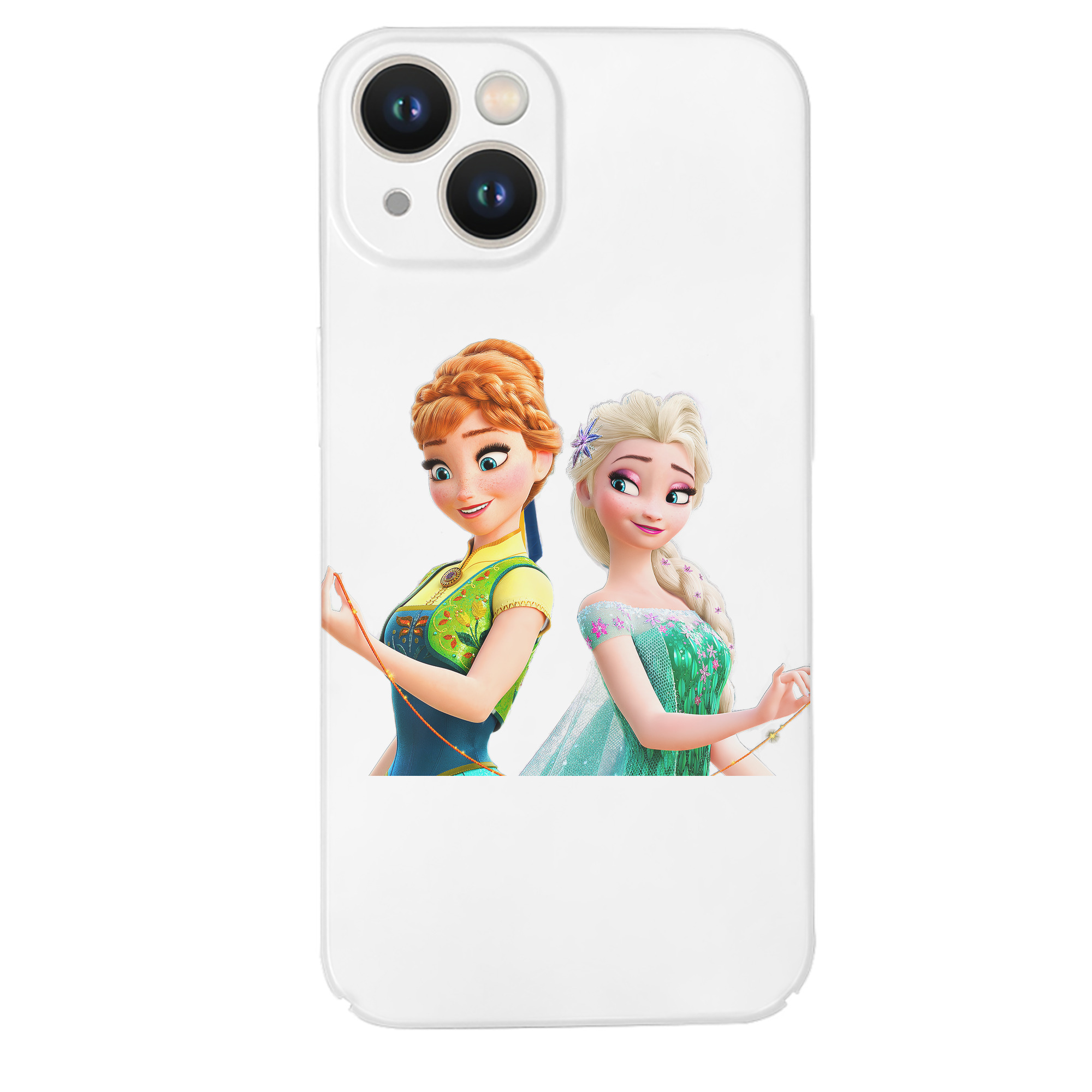 （画像用） アナと雪の女王 アンナ エルサ Frozen Anna Elsa 【iPhone 14シリーズ対応】ハードケース